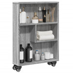 Smal Oppbevaringsvogn Grå Sonoma 48X13X68 Cm Konstruert Tre