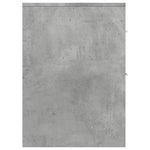 Smalt Baderomsskap Med Hjul Betonggrå Konstruert Tre