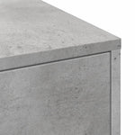 Smalt Baderomsskap Med Hjul Betonggrå Konstruert Tre