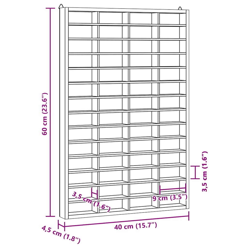 Samlerutstilling I Tre Med 56 Rom 40X4,5X60 Cm