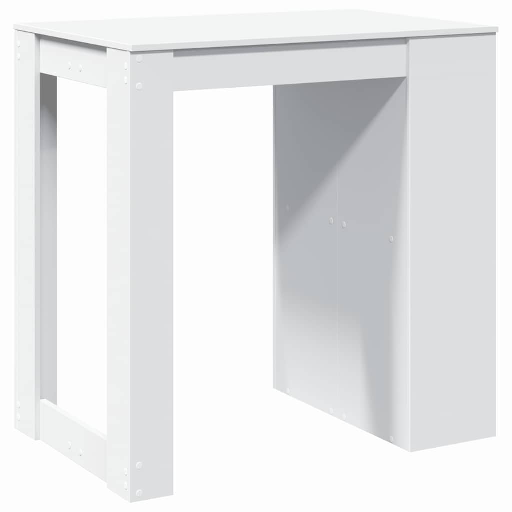 Barbord Hvit 102X70X103,5 Cm Konstruert Tre