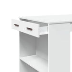 Barbord Hvit 102X70X103,5 Cm Konstruert Tre