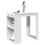 Barbord Hvit 102X70X103,5 Cm Konstruert Tre