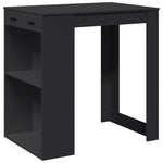 Barbord Svart 102X70X103,5 Cm Konstruert Tre