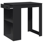 Barbord Svart 102X70X103,5 Cm Konstruert Tre