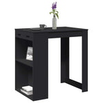 Barbord Svart 102X70X103,5 Cm Konstruert Tre