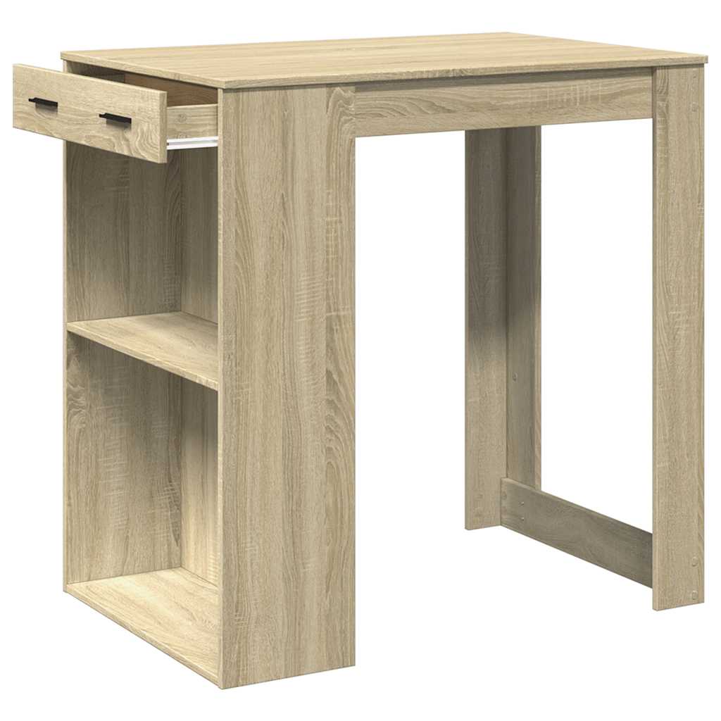 Barbord Sonoma Eik 102X70X103,5 Cm Konstruert Tre