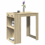 Barbord Sonoma Eik 102X70X103,5 Cm Konstruert Tre