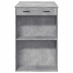 Barbord Betonggrå 102X70X103,5 Cm Konstruert Tre