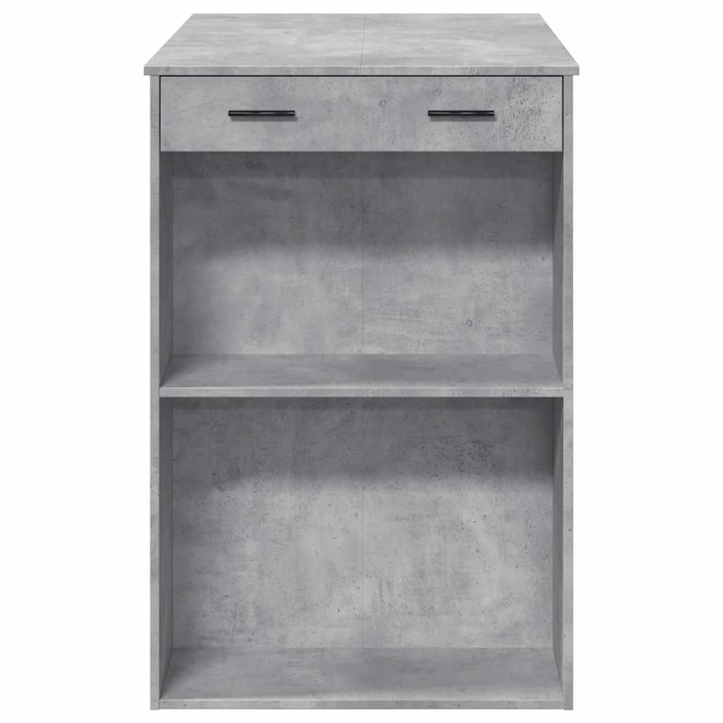 Barbord Betonggrå 102X70X103,5 Cm Konstruert Tre