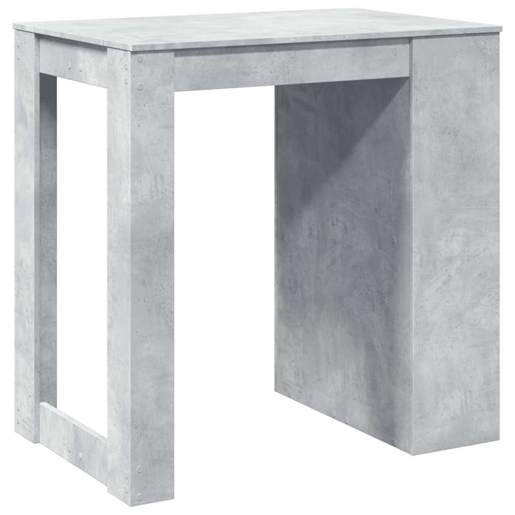 Barbord Betonggrå 102X70X103,5 Cm Konstruert Tre