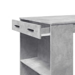 Barbord Betonggrå 102X70X103,5 Cm Konstruert Tre