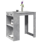 Barbord Betonggrå 102X70X103,5 Cm Konstruert Tre