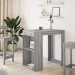 Barbord Grå Sonoma Eik 102X70X103,5 Cm Konstruert Tre