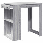 Barbord Grå Sonoma Eik 102X70X103,5 Cm Konstruert Tre