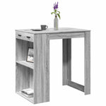 Barbord Grå Sonoma Eik 102X70X103,5 Cm Konstruert Tre