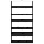 Bokhylle Svart 100X33X187,5 Cm Konstruert Tre