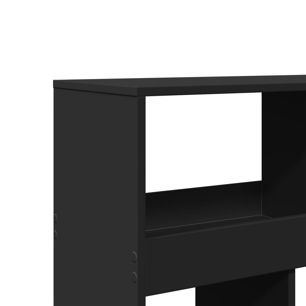 Bokhylle Svart 100X33X187,5 Cm Konstruert Tre