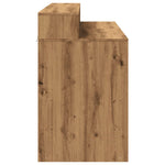 Skrivebord Med Led-Lys Artisan Eik 120X55X91 Cm Konstruert Tre