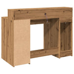 Skrivebord Med Led-Lys Artisan Eik 120X55X91 Cm Konstruert Tre