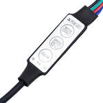 Skrivebord Med Led-Lys Betonggrå 140X55X91 Cm Konstruert Tre