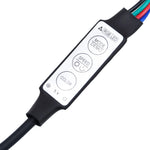 Skrivebord Med Led-Lys Gammelt Tre 200X55X91 Cm Konstruert Tre