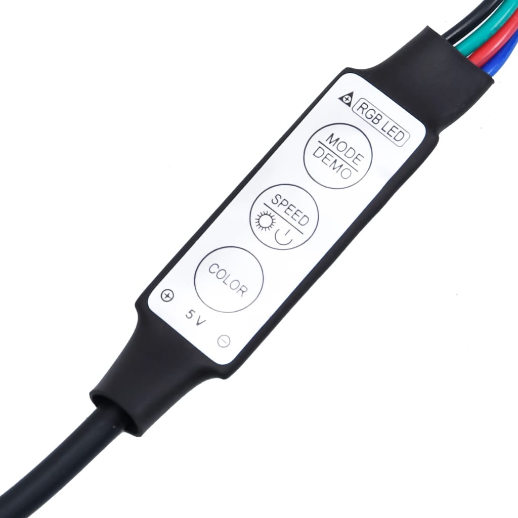 Skrivebord Med Led-Lys Gammelt Tre 200X55X91 Cm Konstruert Tre