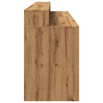 Skrivebord Med Led-Lys Artisan Eik 200X55X91 Cm Konstruert Tre
