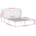 Ekstra Lang Sengeramme Uten Madrass 140X210 Cm Heltre