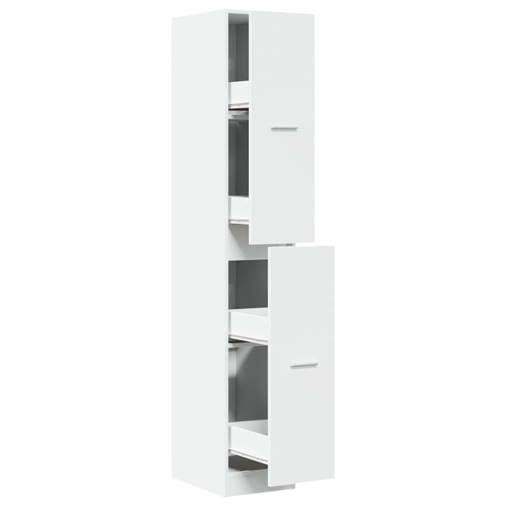 Apotekskap Hvit 30X41X174,5 Cm Konstruert Tre