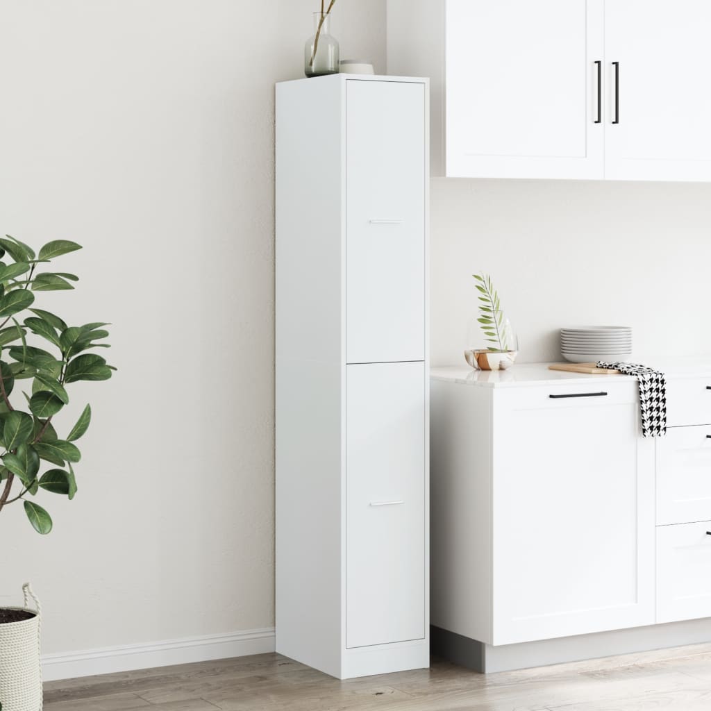 Apotekskap Hvit 30X41X174,5 Cm Konstruert Tre