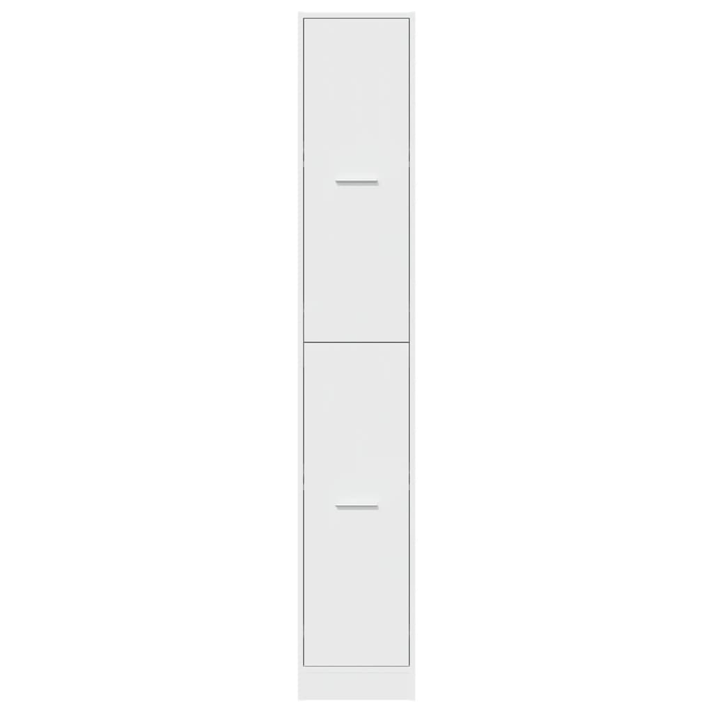 Apotekskap Hvit 30X41X174,5 Cm Konstruert Tre
