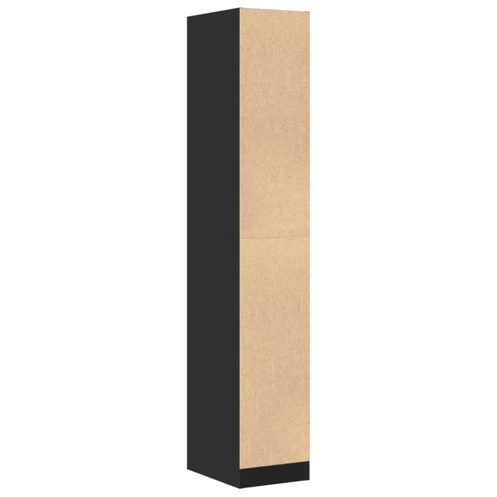 Apotekskap Svart 30X41X174,5 Cm Konstruert Tre