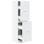 Apotekskap Hvit 40X41X144,5 Cm Konstruert Tre