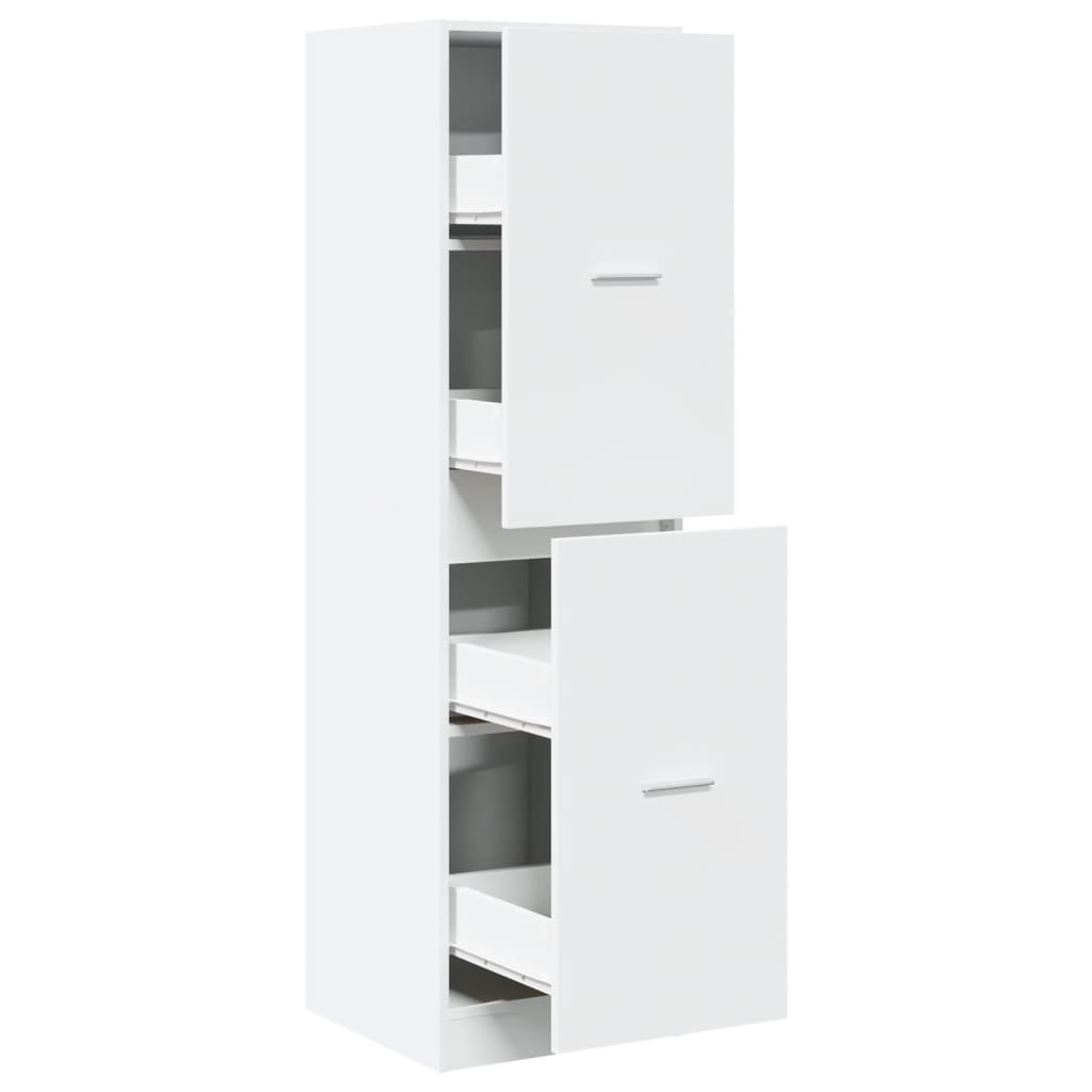 Apotekskap Hvit 40X41X144,5 Cm Konstruert Tre