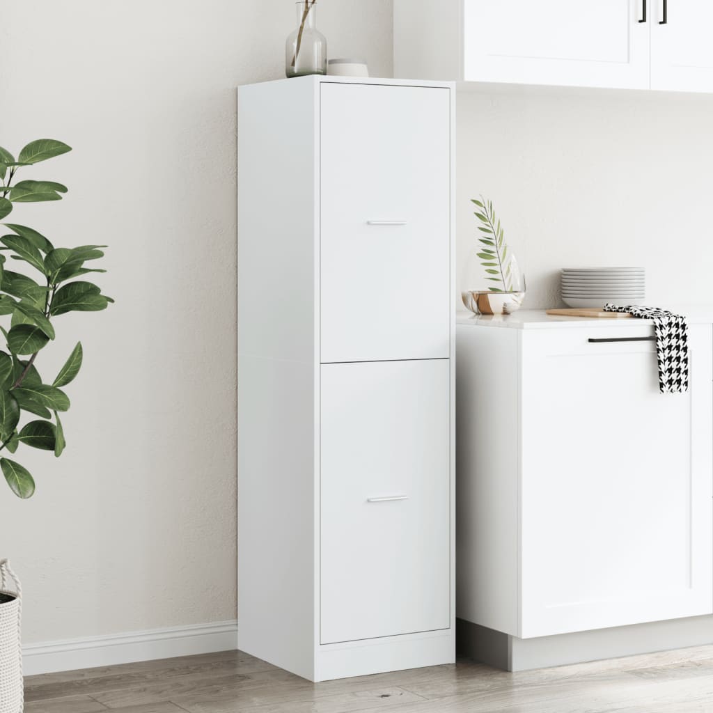 Apotekskap Hvit 40X41X144,5 Cm Konstruert Tre