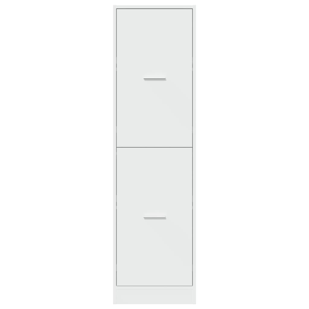 Apotekskap Hvit 40X41X144,5 Cm Konstruert Tre