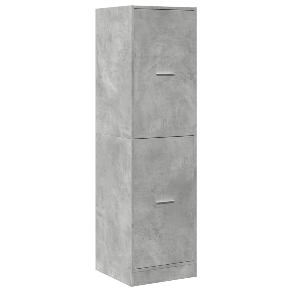 Apotekskap Betonggrå 40X41X144,5 Cm Konstruert Tre