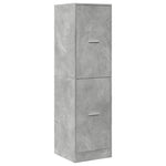 Apotekskap Betonggrå 40X41X144,5 Cm Konstruert Tre