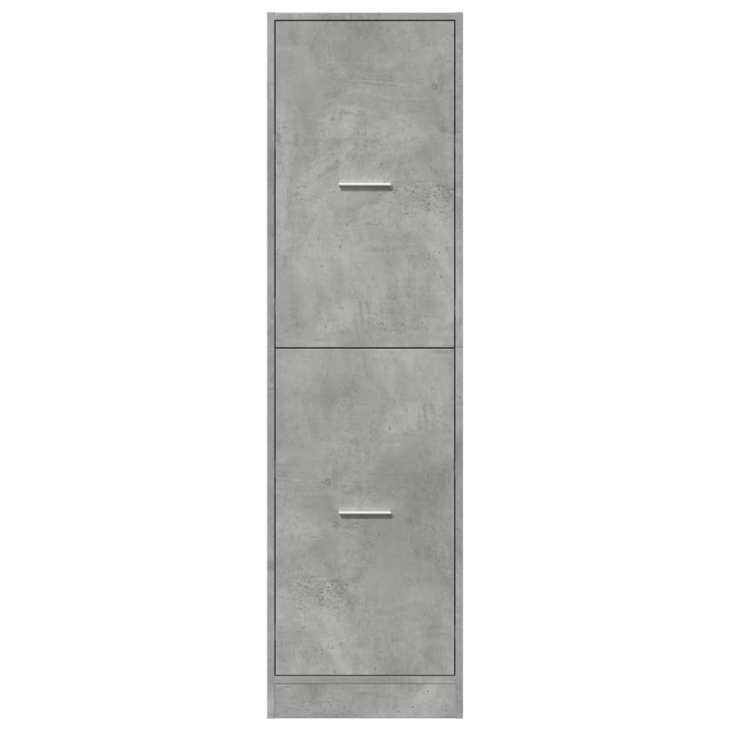 Apotekskap Betonggrå 40X41X144,5 Cm Konstruert Tre