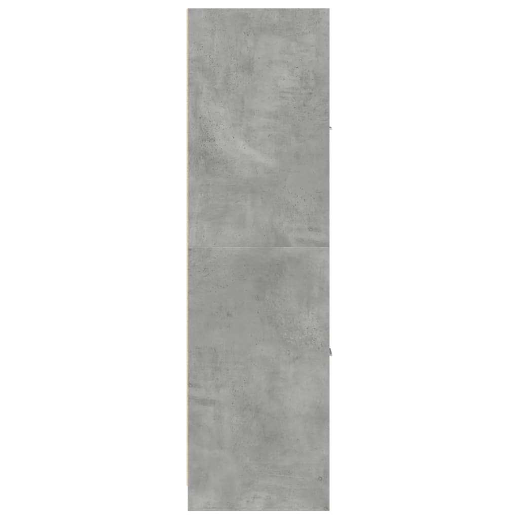 Apotekskap Betonggrå 40X41X144,5 Cm Konstruert Tre