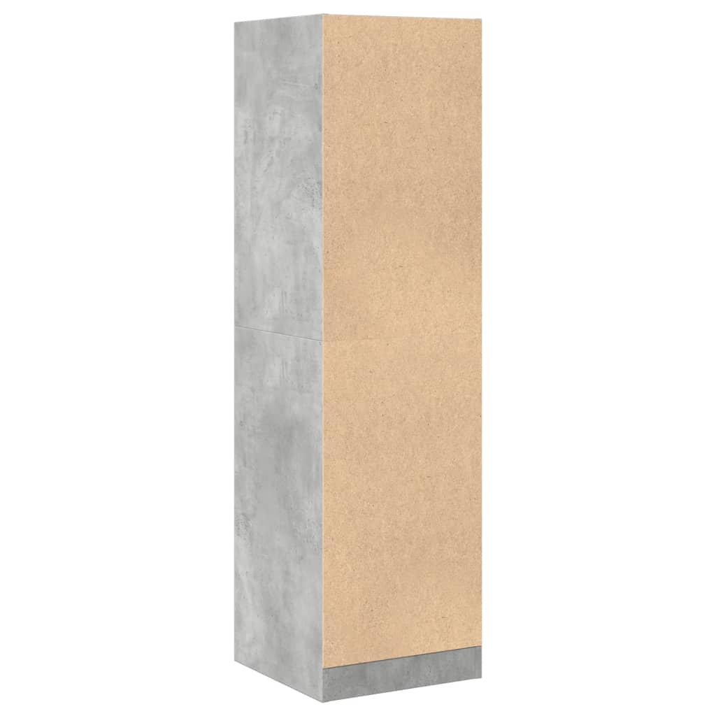 Apotekskap Betonggrå 40X41X144,5 Cm Konstruert Tre