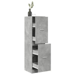 Apotekskap Betonggrå 40X41X144,5 Cm Konstruert Tre