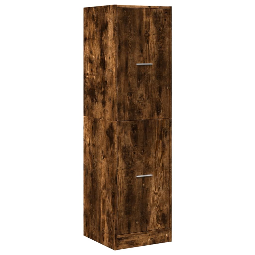 Apotekskap Røkt Eik 40X41X144,5 Cm Konstruert Tre