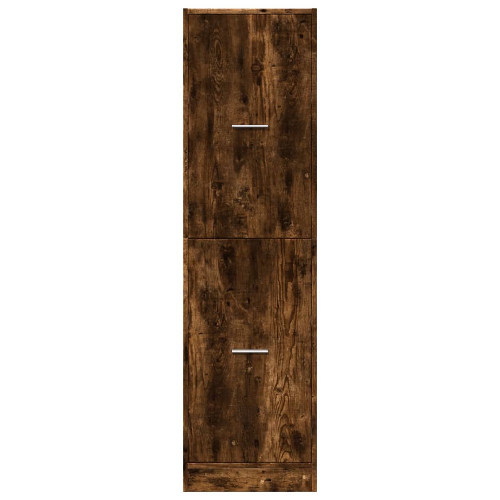Apotekskap Røkt Eik 40X41X144,5 Cm Konstruert Tre