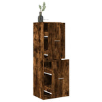 Apotekskap Røkt Eik 40X41X144,5 Cm Konstruert Tre