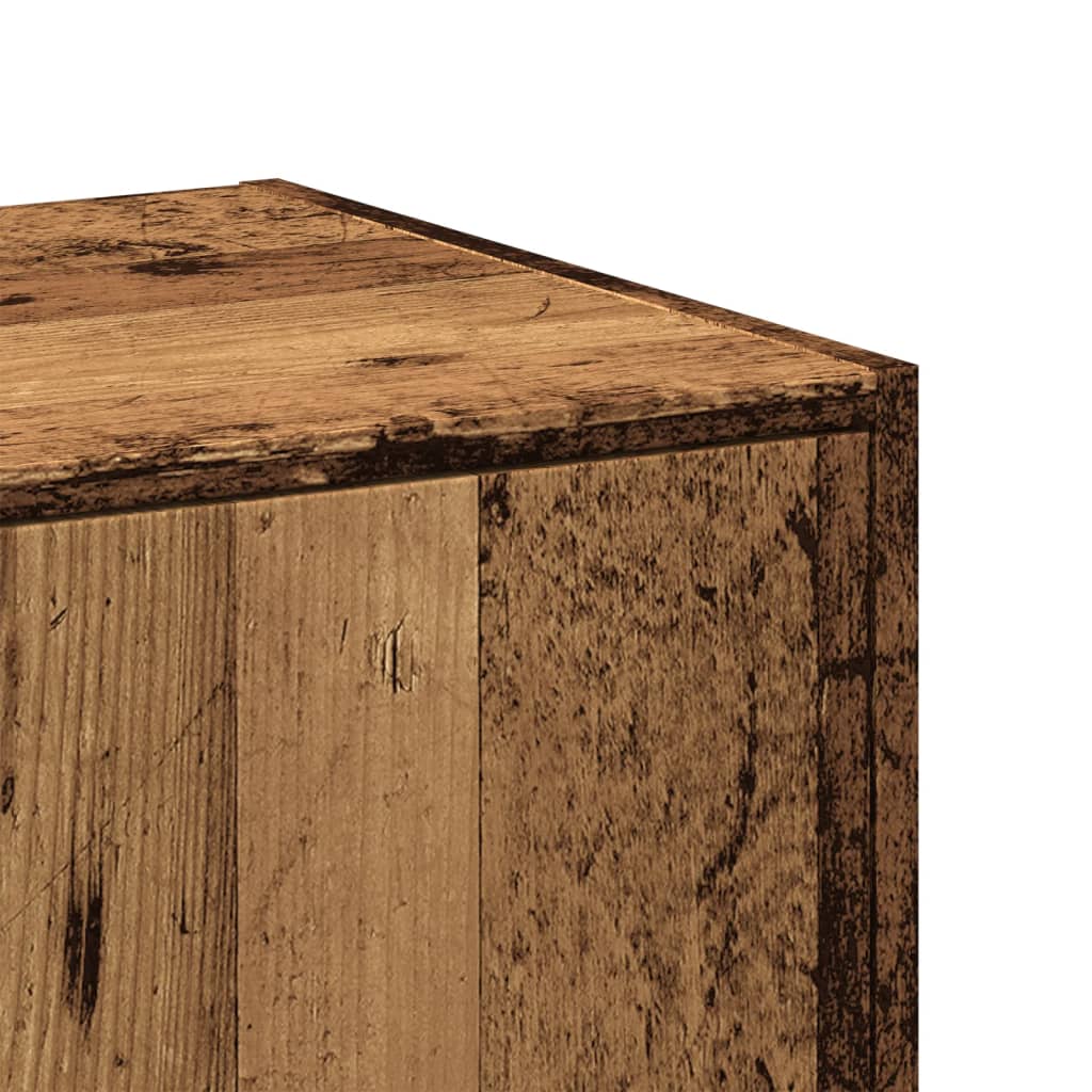 Apotekskap Gammelt Tre 40X41X144,5 Cm Konstruert Tre