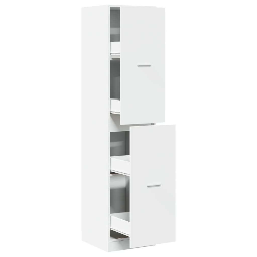 Apotekskap Hvit 40X41X174,5 Cm Konstruert Tre