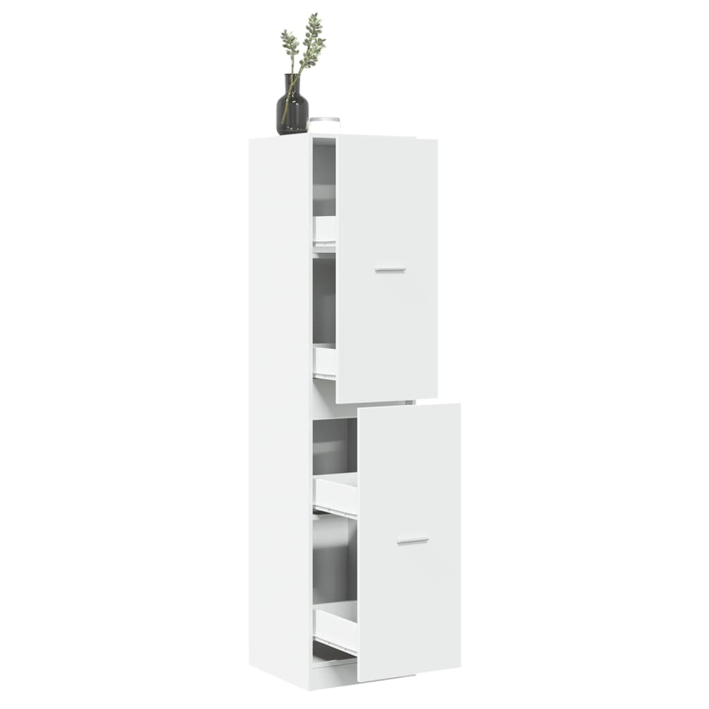 Apotekskap Hvit 40X41X174,5 Cm Konstruert Tre