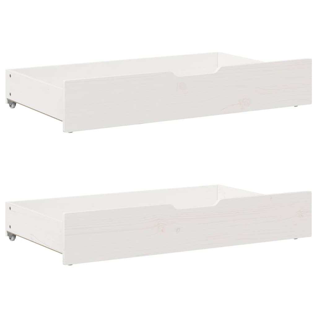 Seng Med Bokhylle Uten Madrass Hvit 140X200 Cm Heltre Furu